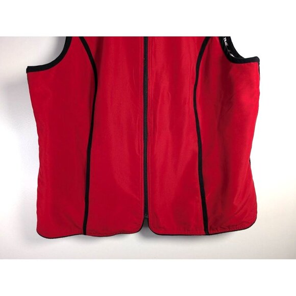Cj Banks Vest Womens Size‎ 1X Reversible Animal Print Zebra Lightweight Mob Wife - Picture 10 of 14